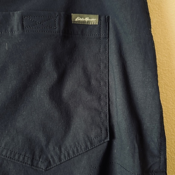 Eddie Bauer Tech Pants Mens 36x30 Navy Blue Pocket Hiking Outdoor Camping - Picture 5 of 8